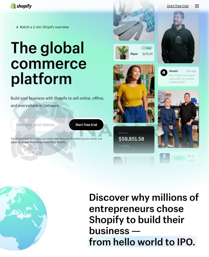 Платформа «Shopify» для создания веб-магазина