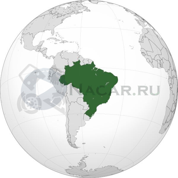 Бразилия на карте мира