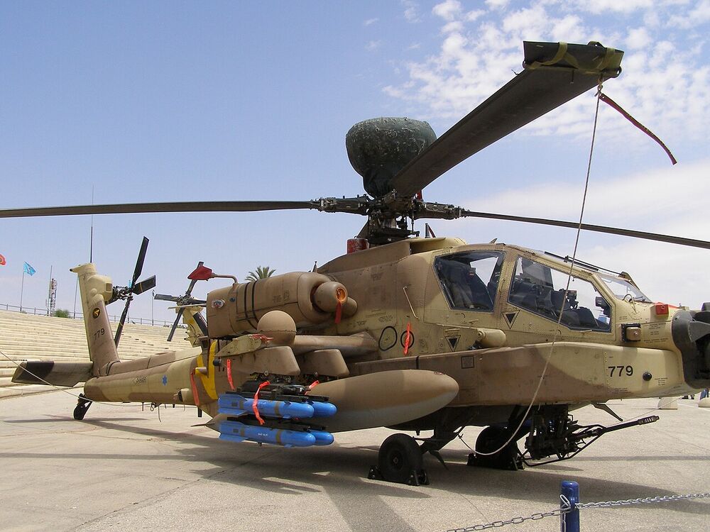 Израильский AH-64D «Сараф» в Музее ВВС Израиля