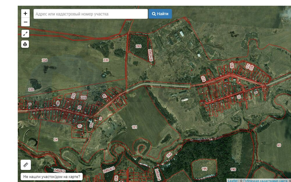 Земельные участки в подмосковье кадастровая карта